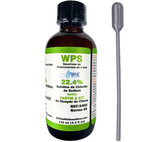 WPS Water Purification Solution Sodium Chlorite 22.4% PART A 125ml - AllOne Wellness CA$15.97
